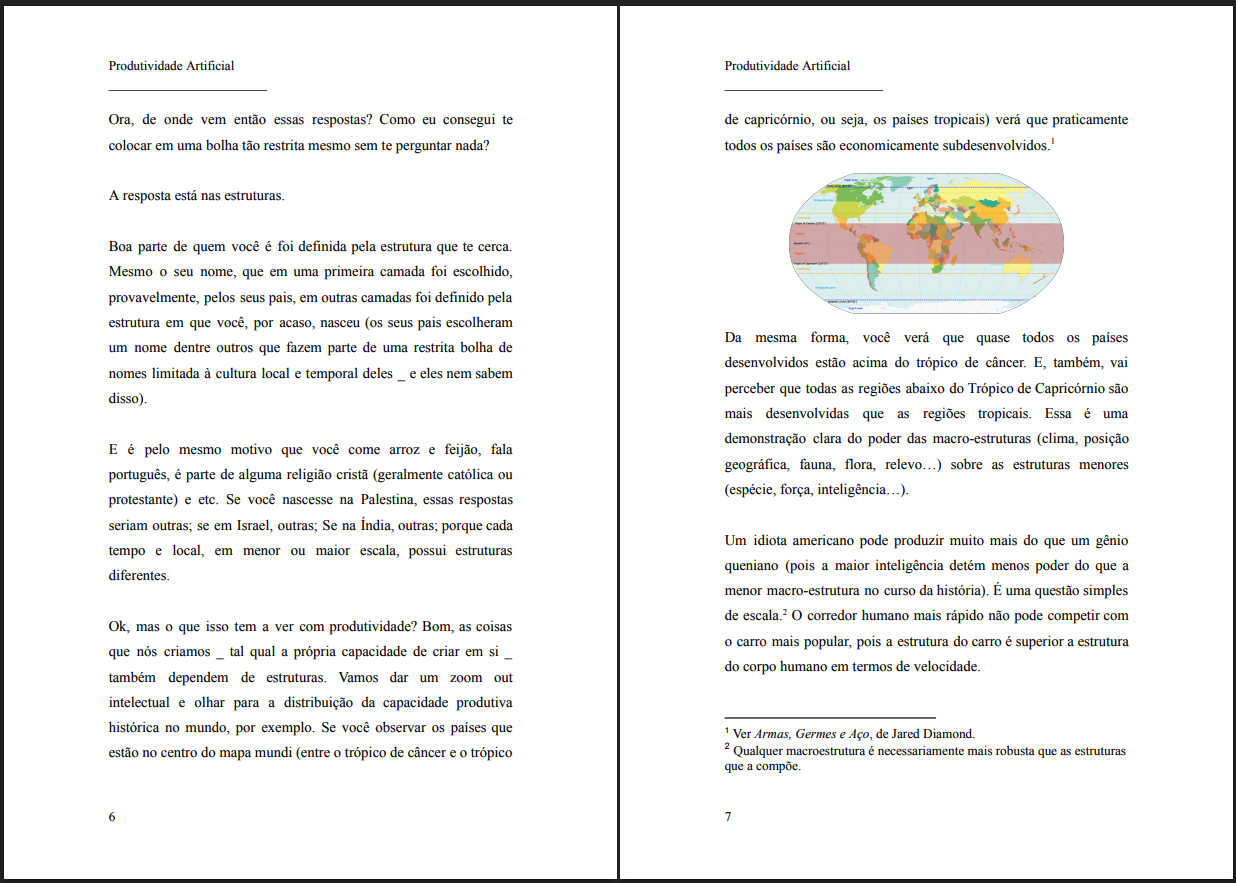 Páginas sobre Estruturalismo e Produtividade